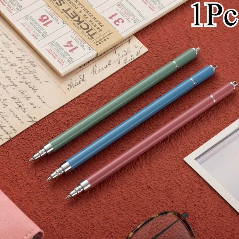 

1 шт. металлическая шариковая ручка синего, зеленого, красного цвета, канцелярские принадлежности для бизнеса, офиса, школы, ручка для письма