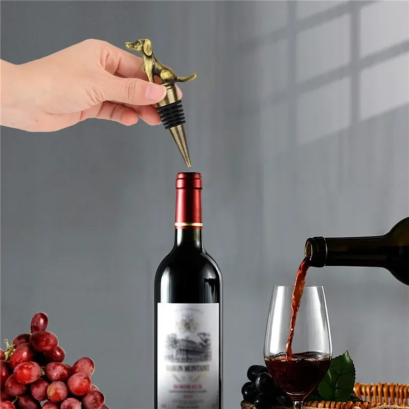 Lovely Labrador Retriever Shape Wine Stopper Bottle Stoppers for Champagne Bar Accessory for Wedding Events Party Club