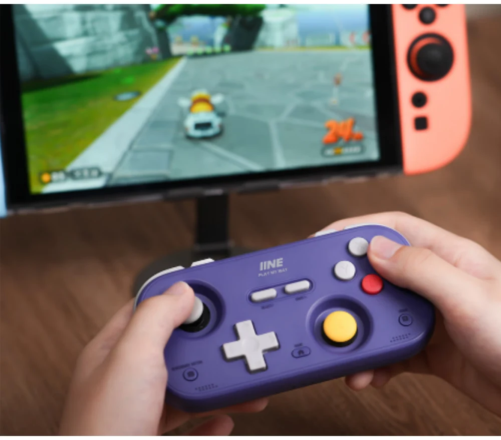 IINE Pocket Gamepad for Nintendo Switch 2/1 Steam Deck Phone Car Portable Retro Controller Hall Effect Joystick NS Version