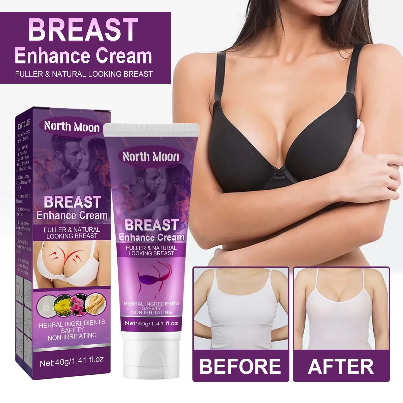 Female Elasticity Tightening Lifting Breast Cream Lifting, Firming, Straightening Postpartum Chest Drooping Nursing Massage