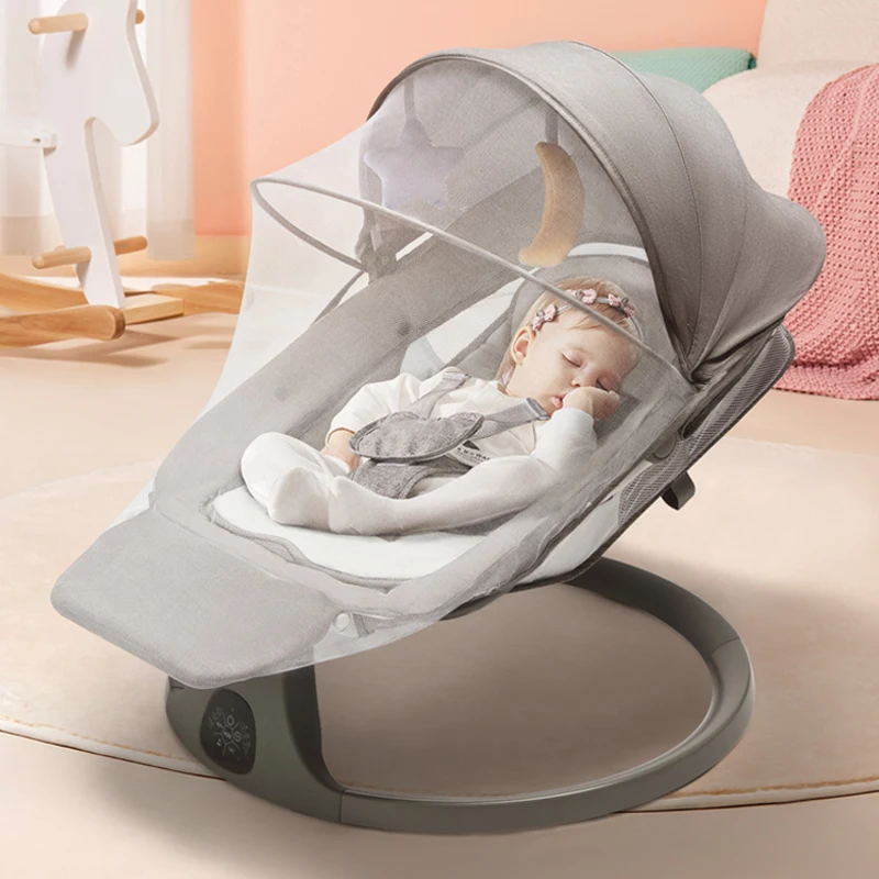 Baby Swing Chair Electric Rocking Chair Newborn Sleeping Cradle Bed Child Comfort Chair With Bluetooth Music