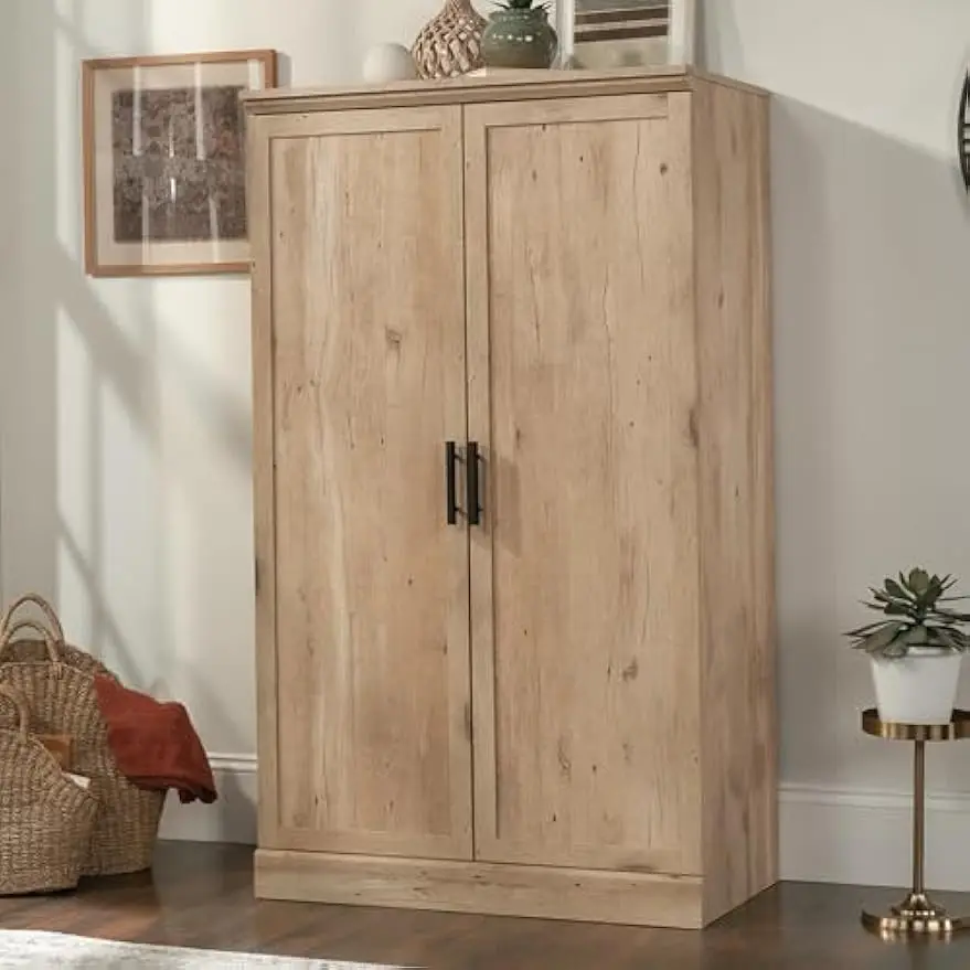 Aspen Post Storage Cabinet, Prime Oak Finish