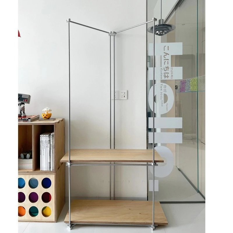 

Household simple marine panel optical shaft hanger, industrial wind coat rack