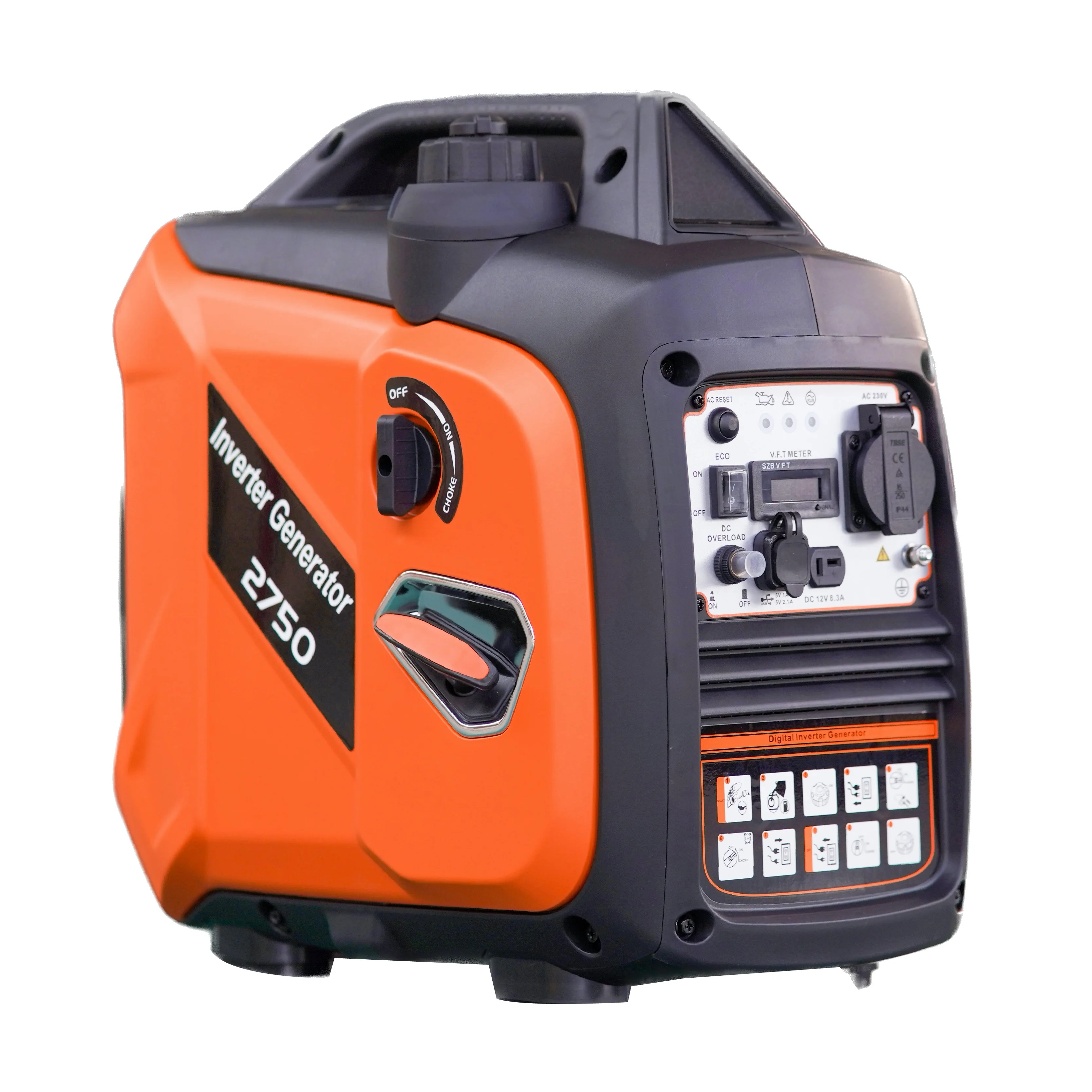 2300w Silent Inverter Generator 230V Europe Socket Portable Generators for Camping Home Use