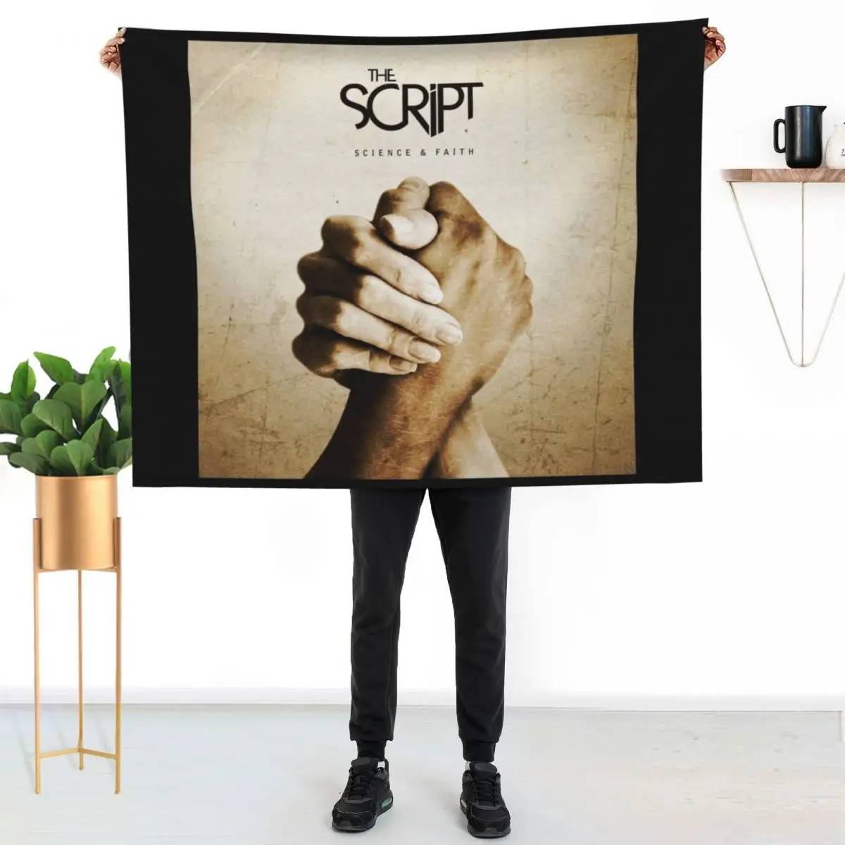 The Script science faith 1 Throw Blanket heavy to sleep blankets and throws cosplay anime Furrys Softest Camping Blankets