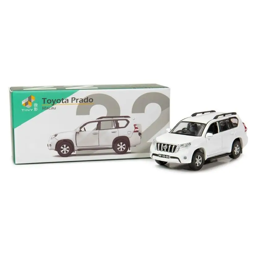 

Tiny Shadow MC22 Macau Toyota, Prado White, Alloy Model 1:64