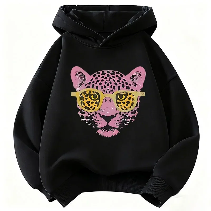Fashion Tiger Printed Graphic Hoodie Kids Children's Sweatshirt Hoody for Boys Girls Spring Casual Hoodies