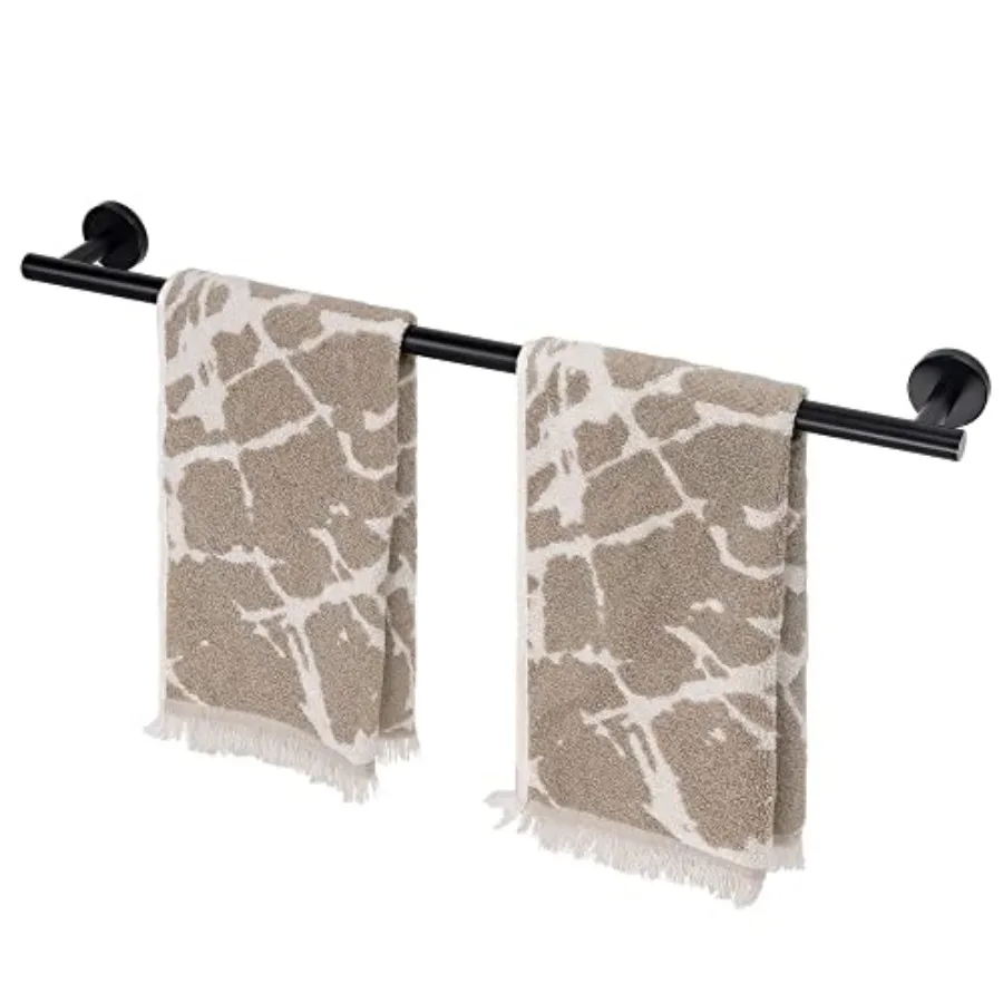

Matte Black 24 InchTowel Bar for Bathroom, SUS304 Stainless Steel Bathroom Towel Rack Wall Mounted, Modern Home Decor Bath Towe