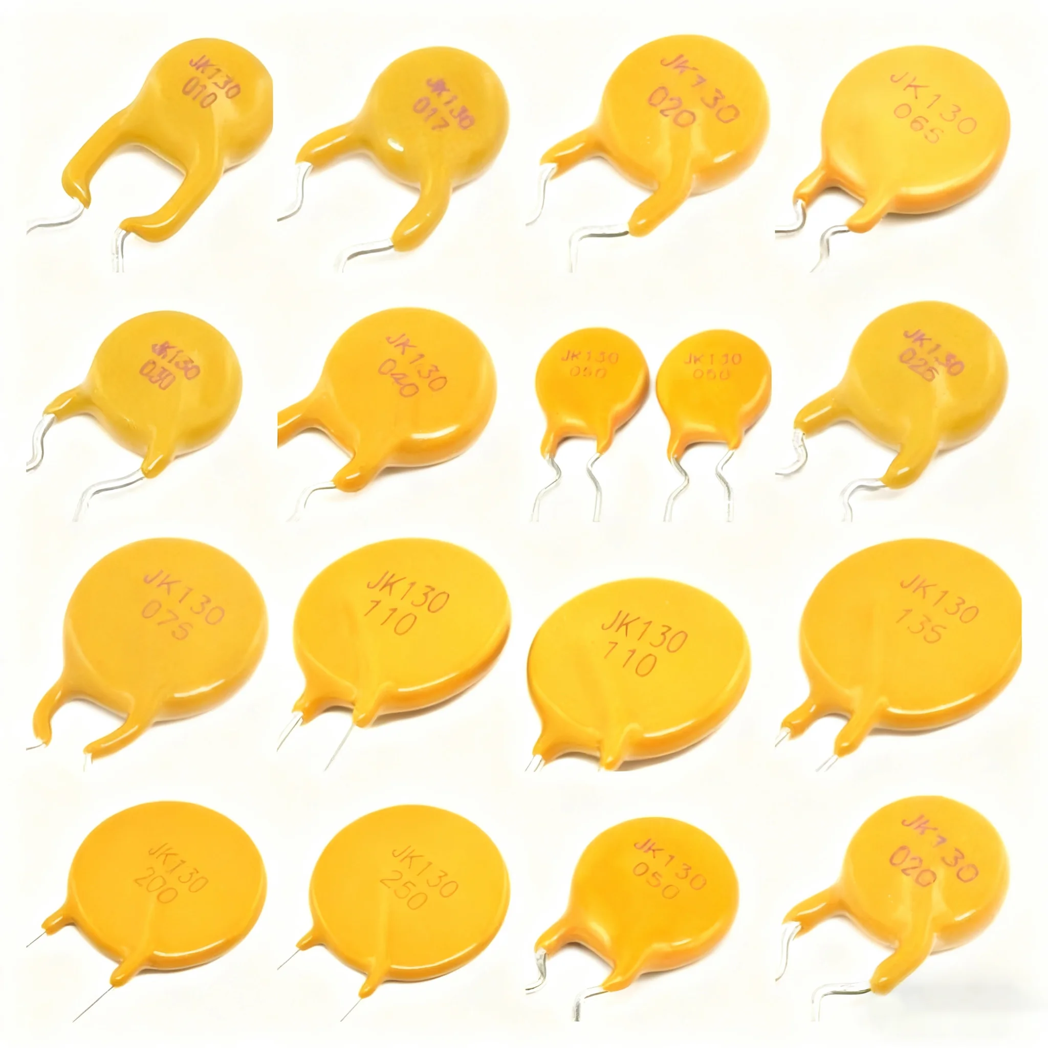 6V, 16V, 30V, 60V, 72V, 130V, 250V, 60V direct plug-in self-resetting fuse thermistor