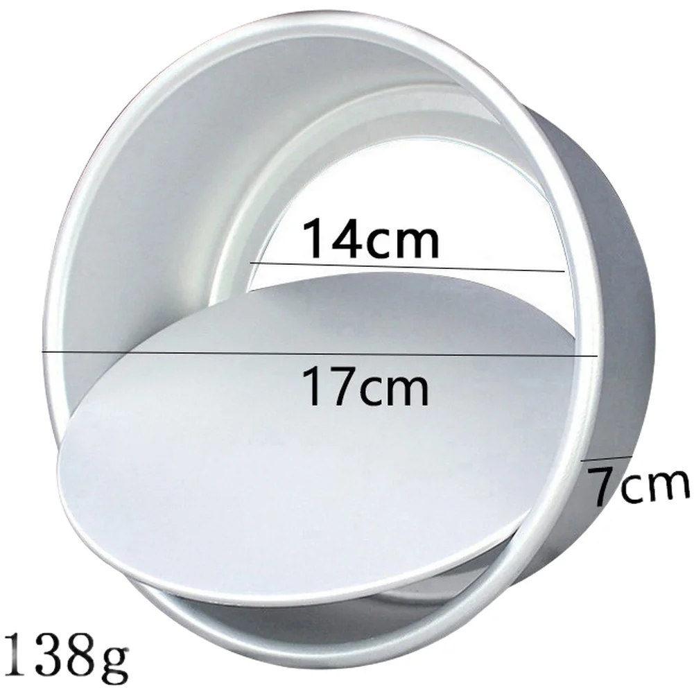 Chiffon Cake For Mold Round Style Anodized Aluminum Material with Easy Release Removable Bottom - 4inch through 14inch