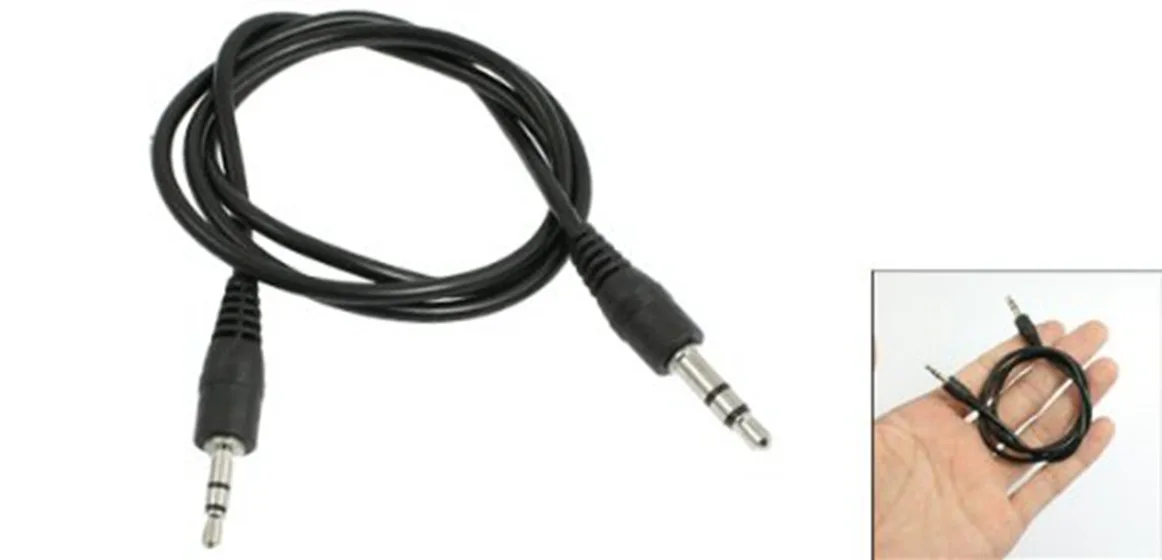 Câble adaptateur audio de 23 pouces de long, 2.5mm mâle à 3.5mm mâle