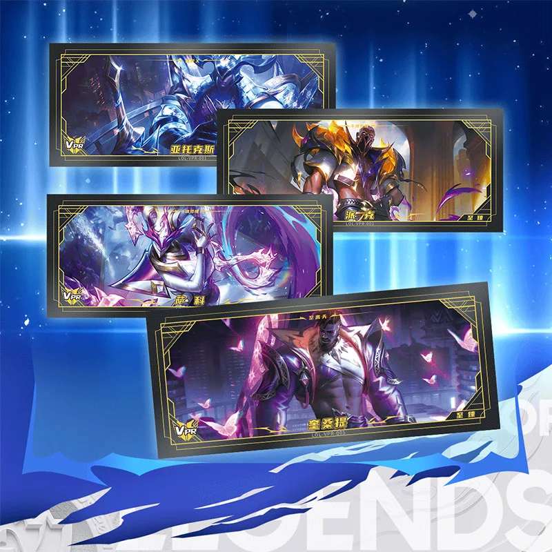 Anime League of Legends Collection Card Kids Toys Gift Winning Signature Hollow LOL Game Cards EDG Goddess LR Hero Paper Carta