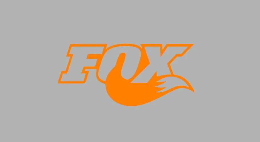 قطعة واحدة من ملصقات Fox Shocks Motocross MX من الفينيل مقطوعة بالقالب - شارات مقاومة للماء، ديكور خارجي متين للسيارات وركوب الدراجات