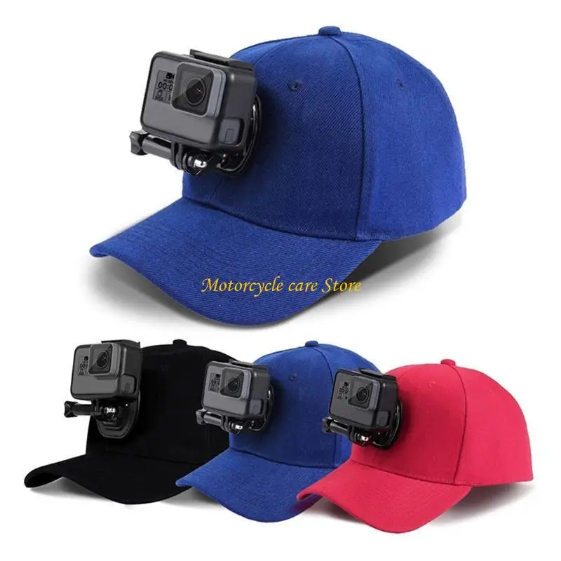 

U75F Baseball Hat Cap for -DJI Action Camera Outdoor Sun Caps with Holder Mo