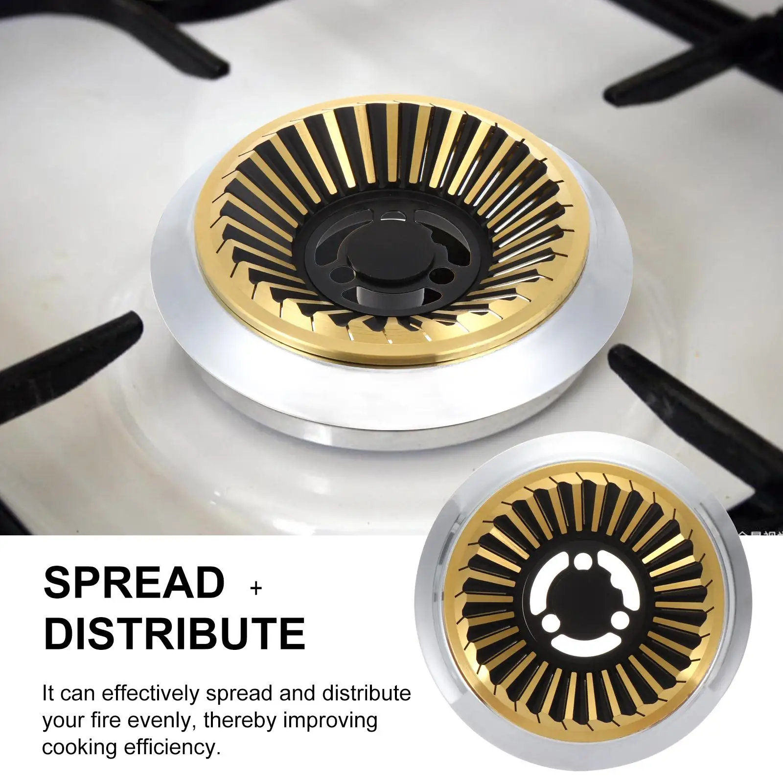 

Stainless Steel Gas Burner Grate Pan Ring Reducer Metal Stove Cover Kitchen Gadget Camping Hiking Suitable Home Restaurant