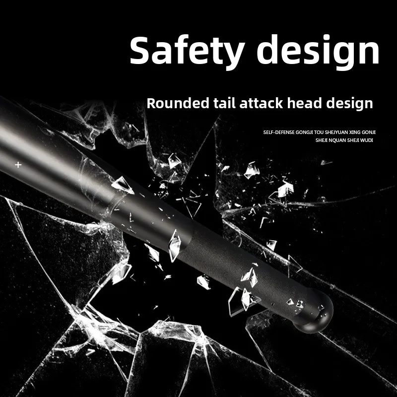 ไฟฉายความสว่างสูงไม้เบสบอลป้องกันตัวกันหมาป่า LED กลางแจ้ง USB ชาร์จได้ อลูมิเนียมอัลลอยด์ พาวเวอร์แบงค์