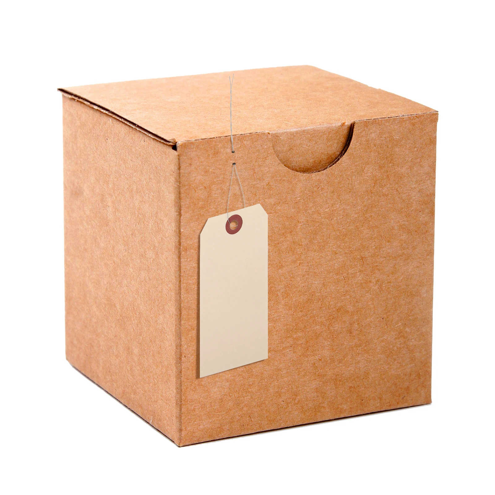 

50pcs Price Tag Manila Wire Tags Sturdy Practical Lightweight Portable Shipping Packaging Folder Use Blank Labels