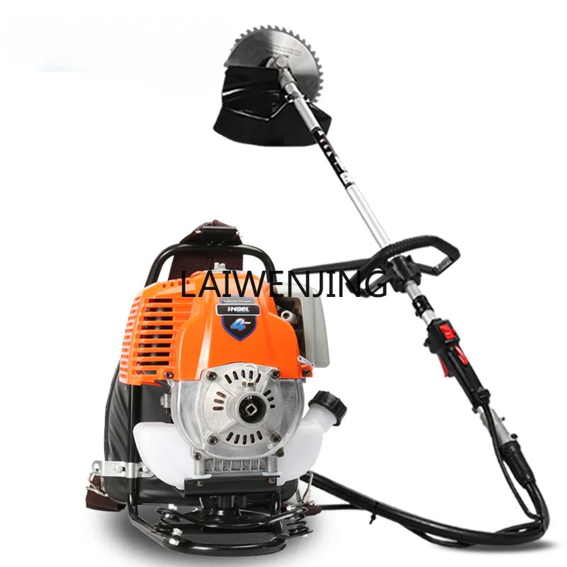 

LYN four-stroke lawn mower high power backpack irrigation cutting gasoline lawn mower