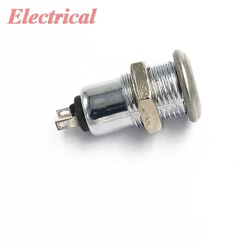 1set Power Switch Power Button 12mm Thread 0.5A 125VAC Key Switch 2 position (off-on) 2 terminal For Electronic devices/computer