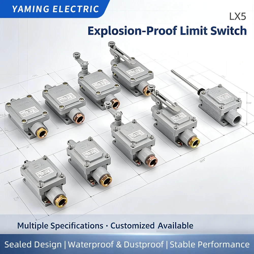 EX Travel Limit Switch Explosion-proof LX5-5D 5L 5Z 5N 5S 5T Roller Single Flameproof Switches Silver Contact