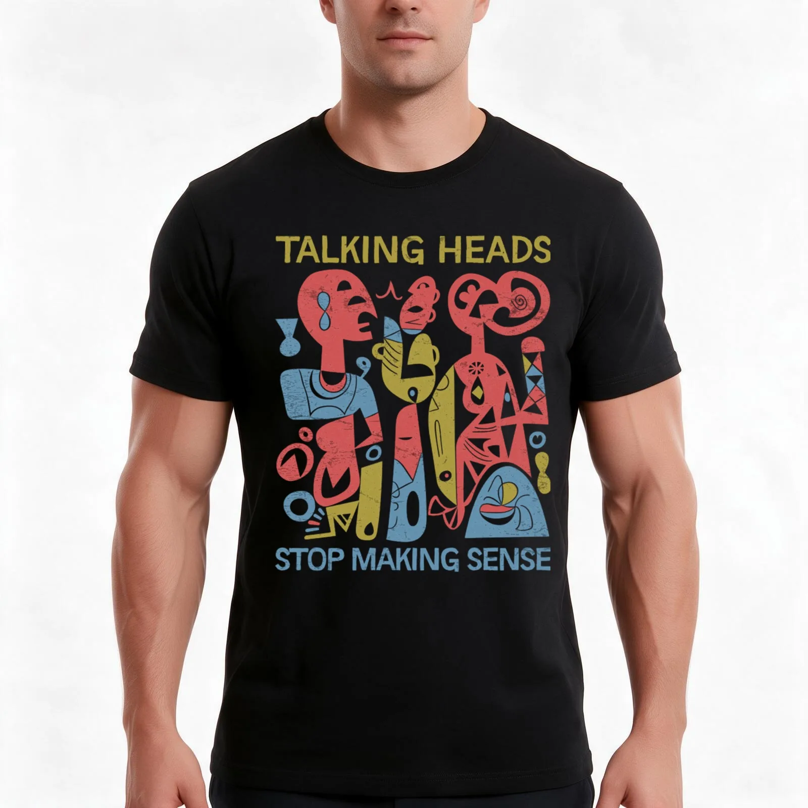 Stop Making Sense T-Shirt, Summer Casual Cotton Tee, Oversized Streetwear Tops, Vintage Graphic Print, Loose Fit Short Sleeve