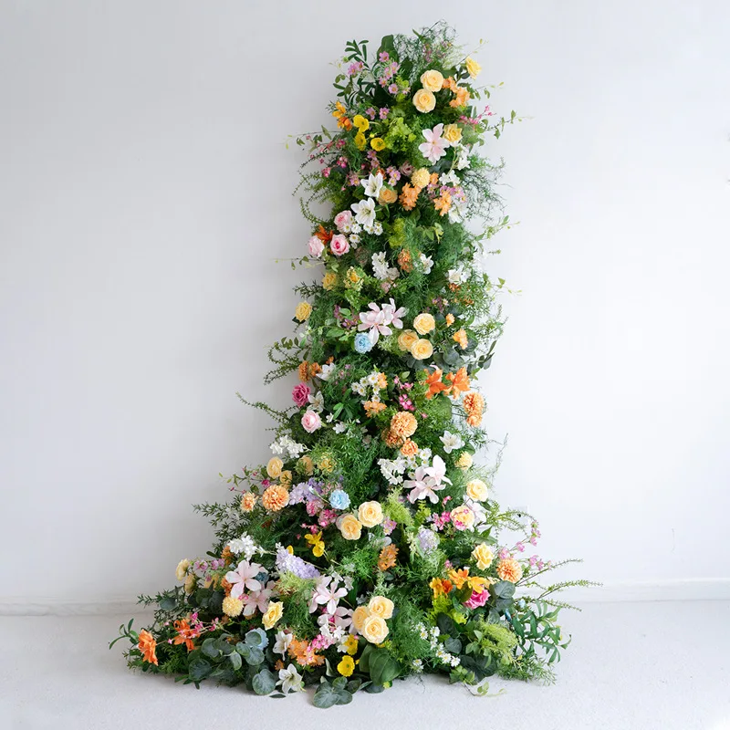 Simulation flower fake flower waterfall flower arrangement, finished product wall hanging wall decoration activity ceremony