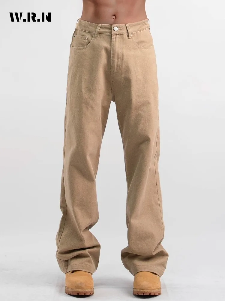 

Grunge Y2K Baggy 2000s Denim Trouser Vintage Casual Washed Minimalist Pants Normcore Street Retro High Waist Solid Color Jeans