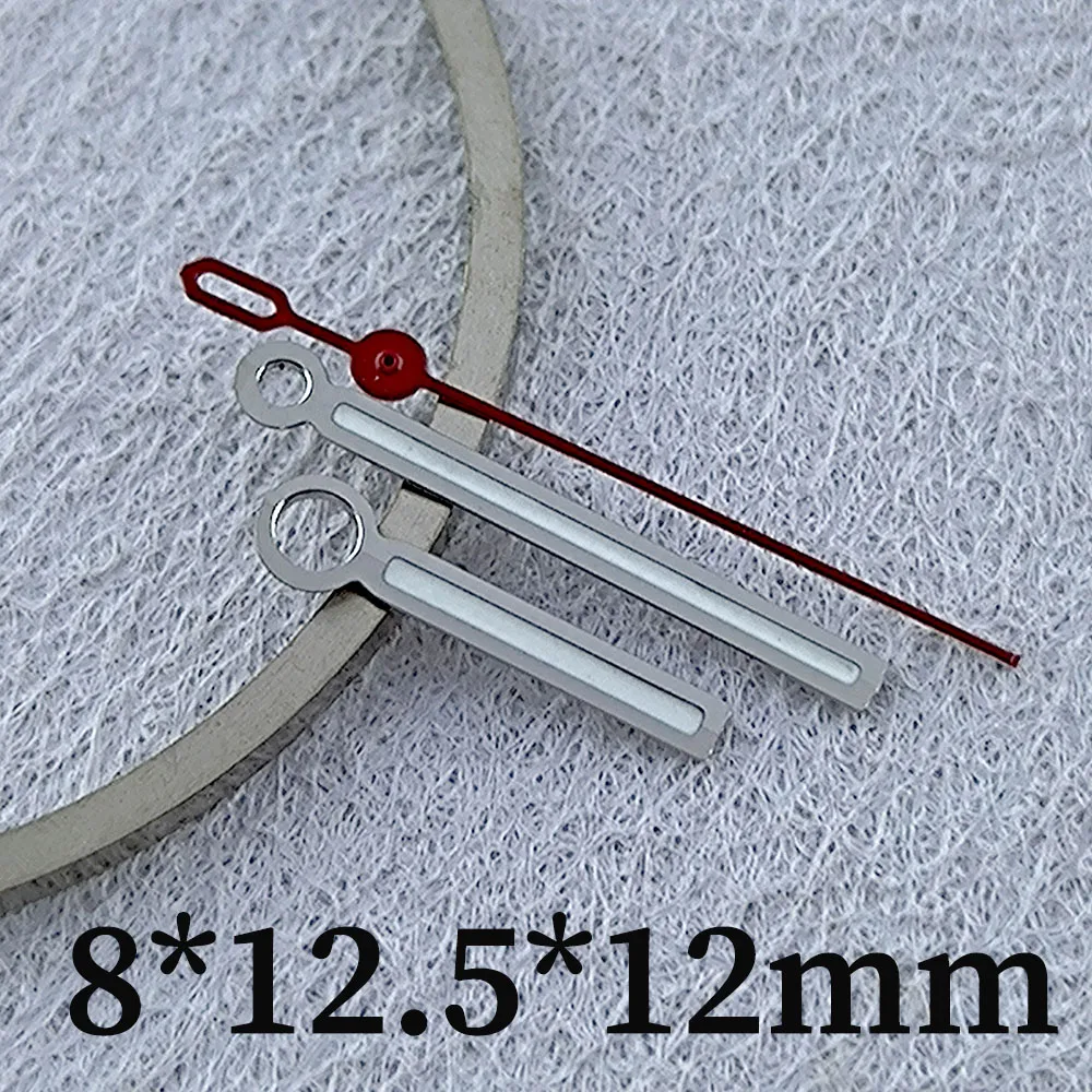 NH35-Uhrzeiger, Uhrenzeiger, blau leuchtend, 8 x 12,5 x 12 mm, geeignet für NH35 NH36 Uhrwerk, Uhrenzubehör