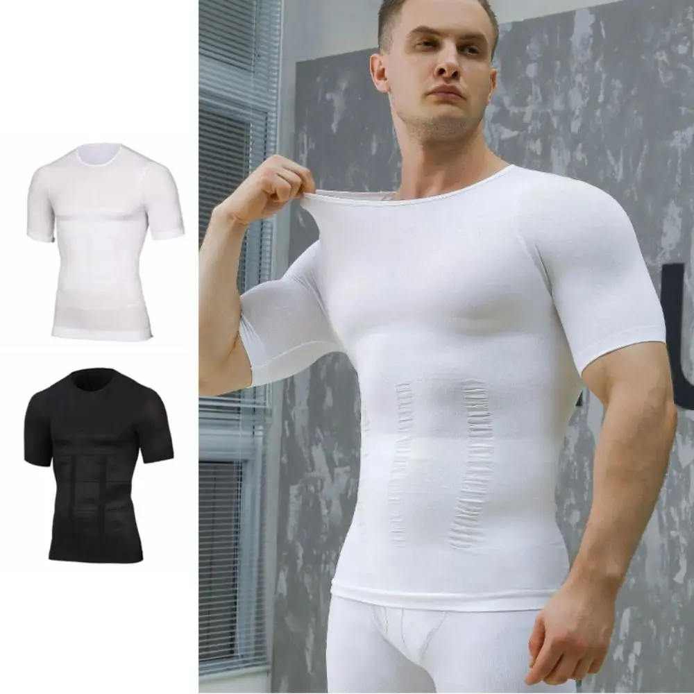 

Belly Contracting Body Shaper Men Tummy Control Lingerie Men's Underwear Thin Undershirts Waist Trainer Top Shape Control