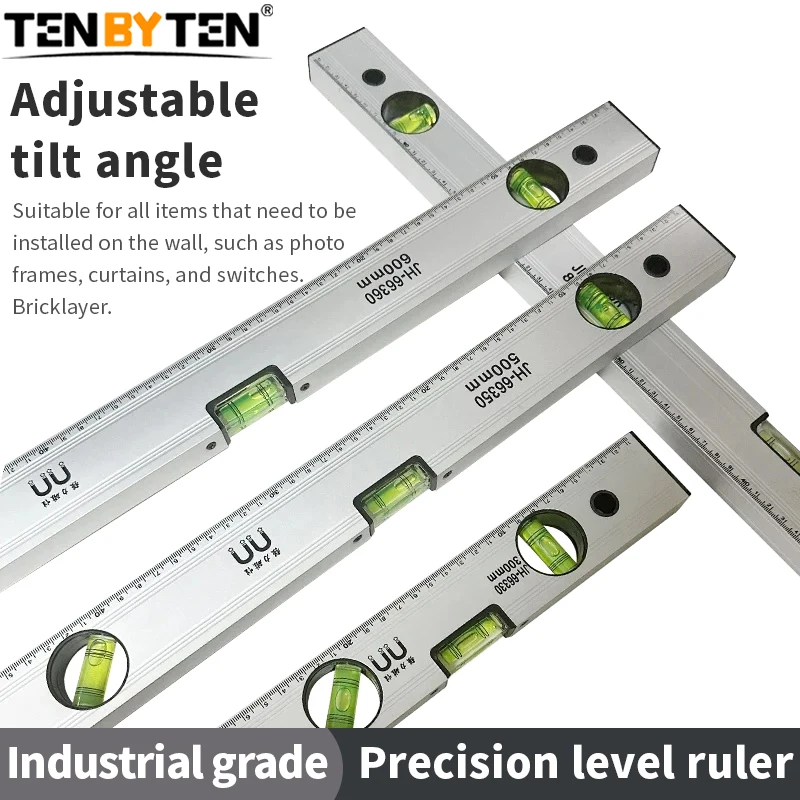 spirit level ruler spirit magnetic level Heavy Duty Spirit Level Ruler 80/100 High Precision Balance Ruler Horizontal Measuring