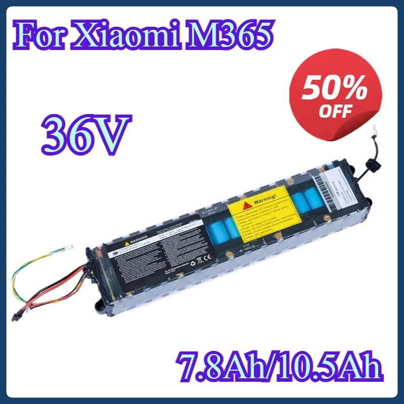 

For Xiaomi M365 36V Scooter Battery 7800mAh Litium-Ion Rechargeable Battery Pack Communication Interface Discharge Tail Light