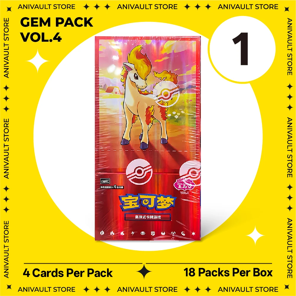 100% Origineel op voorraad Pokémon PTCG Scarlet & Violet Booster Box Gem Pack Vol.1 Vol.2 Vol.3 Vol.4 Vol.5 Collectie Kindercadeaus