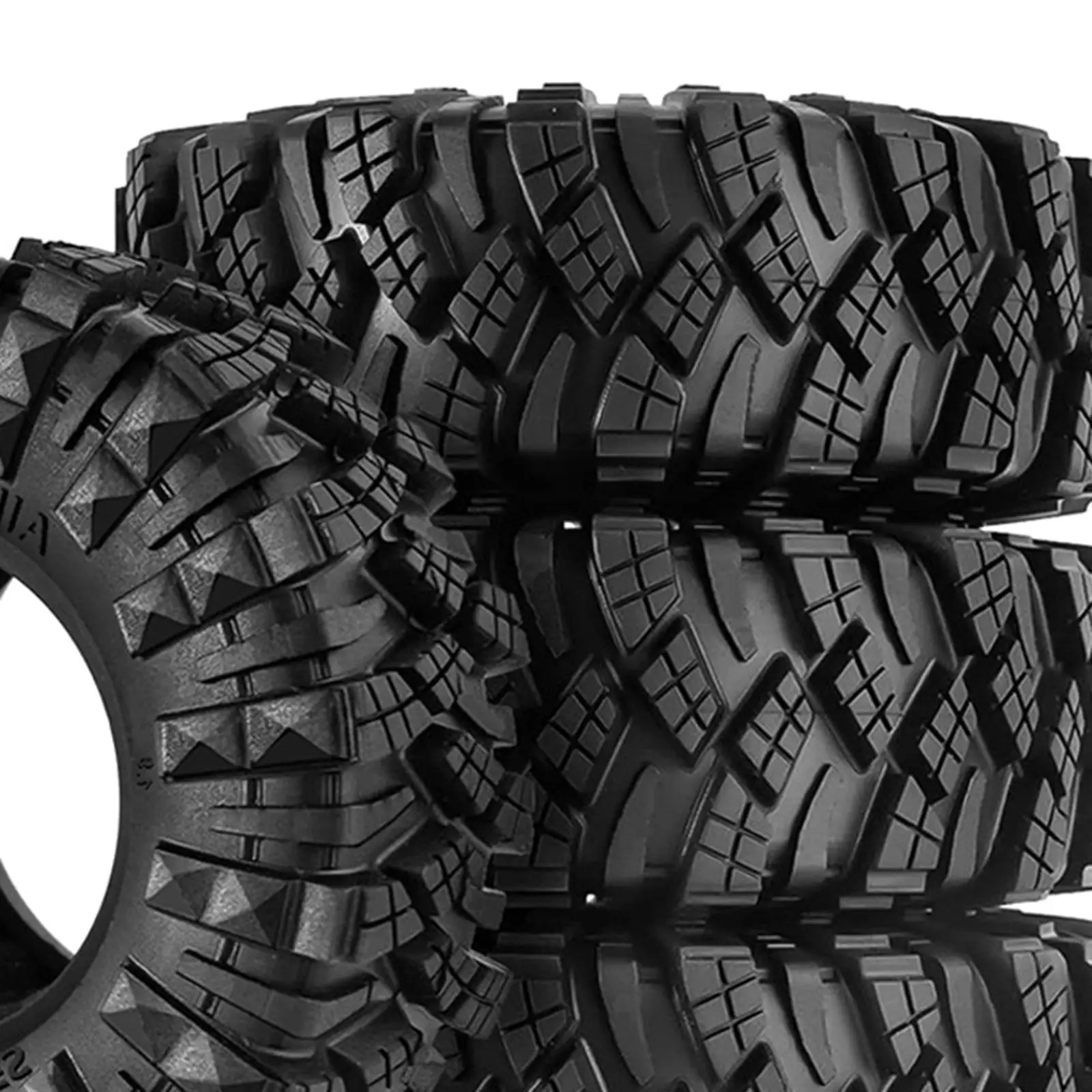 4 piezas neumáticos de goma 1:10 piezas de mejora neumáticos trepador de control remoto neumático de rueda para D90