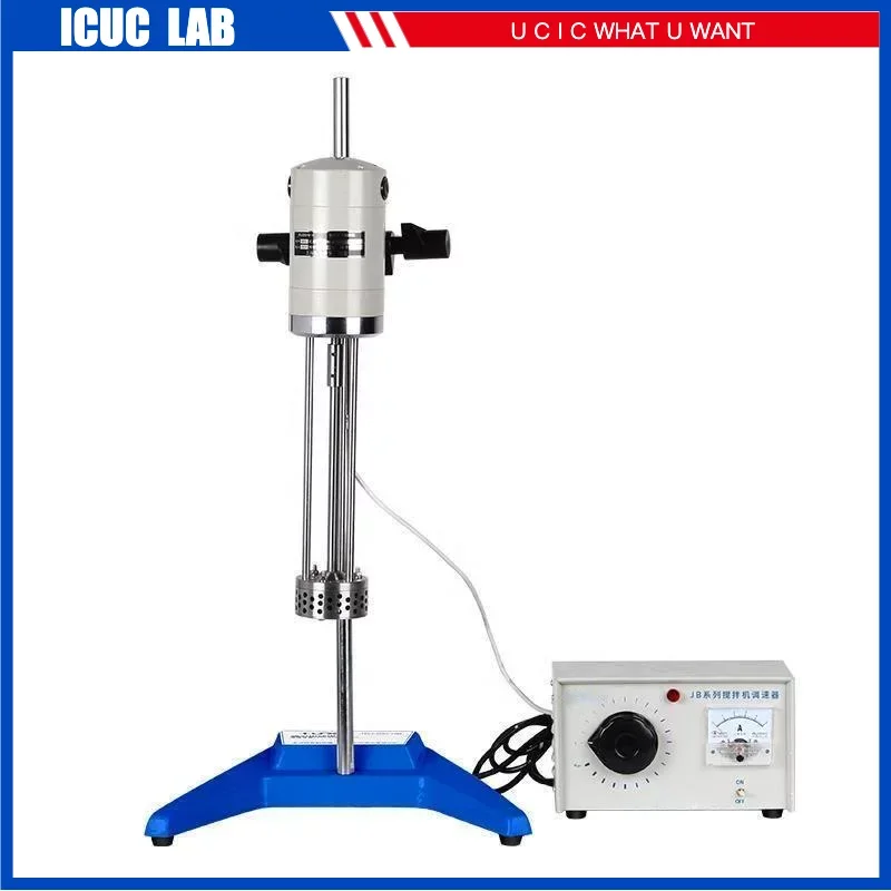 40L Lab High Shear Blender Cosmetic Homogenizer Emulsion Mixer Rotor Stator Emulsifying Machine for Cosmetic Cream JRJ300-D-1