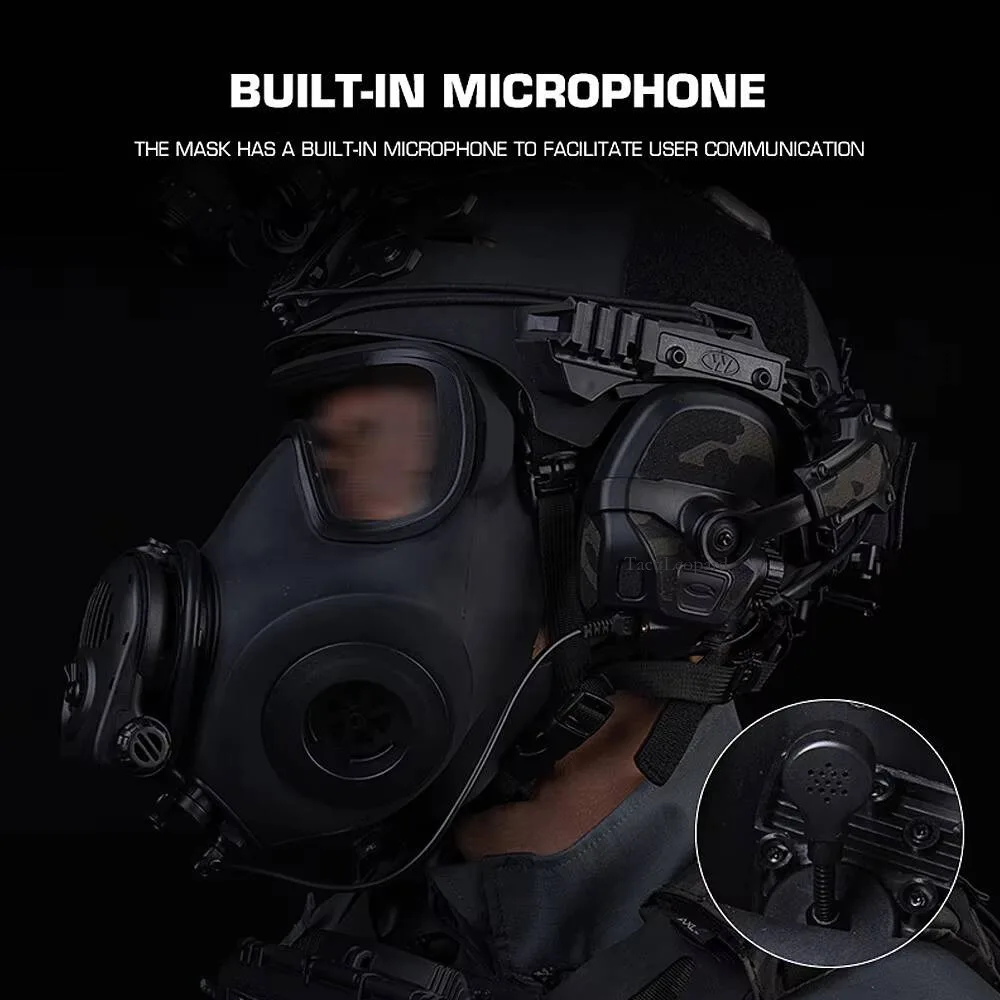 Non-Functional FM-53 Gas Mask simulation Model with Microphone