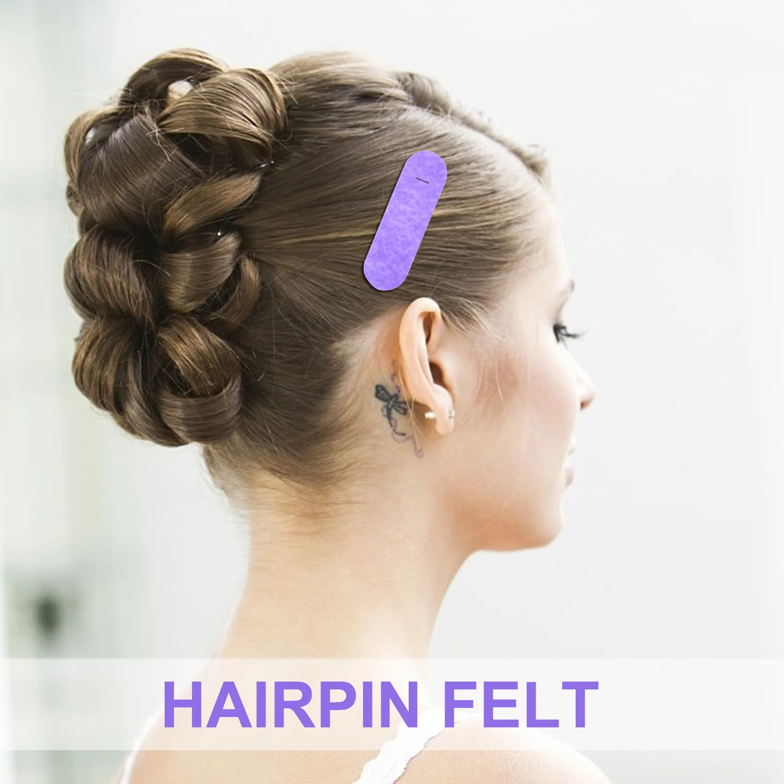 

50Pcs DIY Felt Cloth Hair Pin Handmade Headdress Supplies Colorful DIY Hair Clip Accessories for Lovely Headdress Props