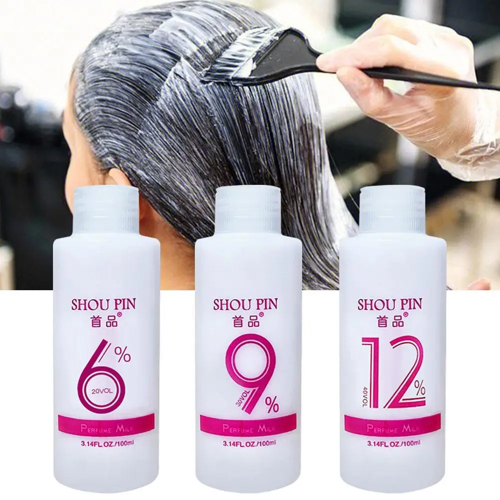 Golden Hair Dye Fading Powder Plant Bleach Decolorizing Cream Hydrogen Peroxide Milk Decolorizing Black Hair Dye Hair Dye Tool