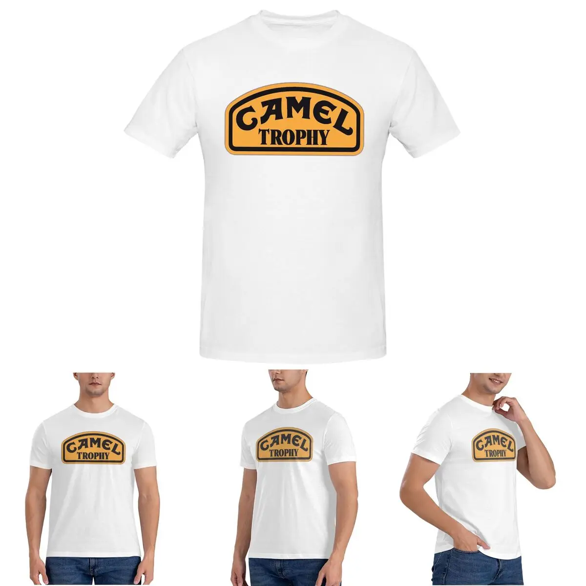 

Классическая мужская футболка с логотипом Camel Trophy, хлопковые футболки большого размера, мужская летняя одежда с короткими рукавами и круглым вырезом, топы S-6XL