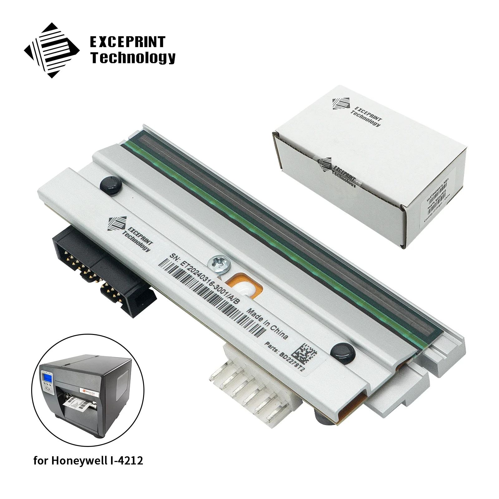 

PHD20-2278-01 Brand New 203dpi Thermal Print Head For Datamax I4212 I-4212E I-Class Mark II Printer，KPW-104-8PBB4-DMX