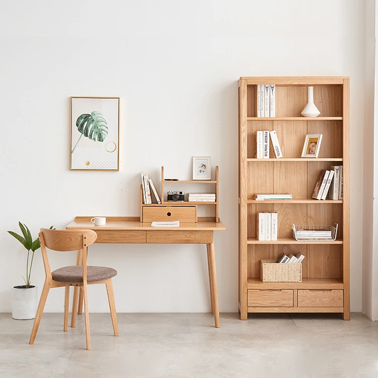 -oo A5163 Wooden Oak Multi-purpose Home Office Computer Desk with Drawer