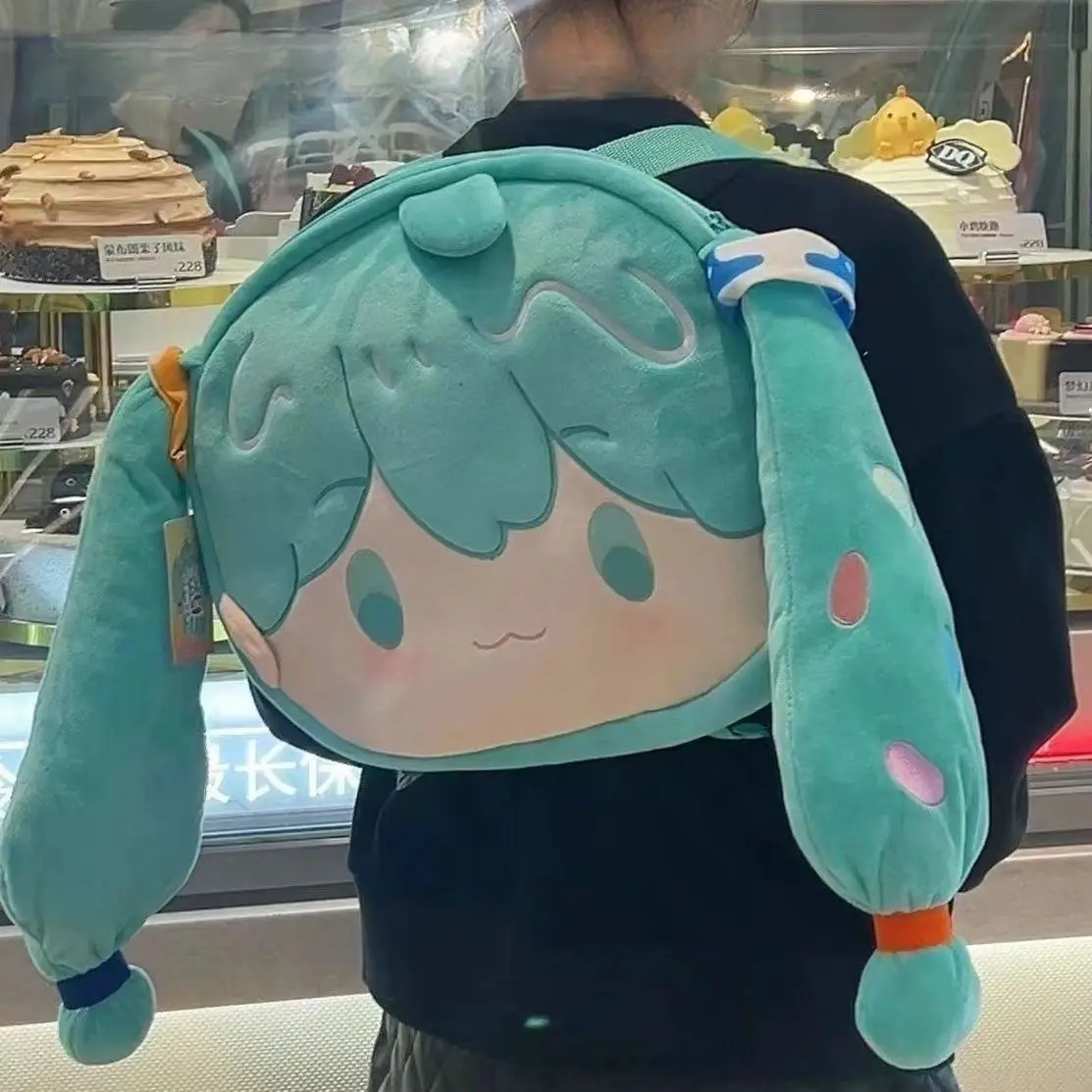 Grenzüberschreitendes neues Produkt mit hohem Nennwert Hatsune Miku Japanischer süßer Rucksack Anime Vielseitige Hatsune Miku Doll Fufu Bag