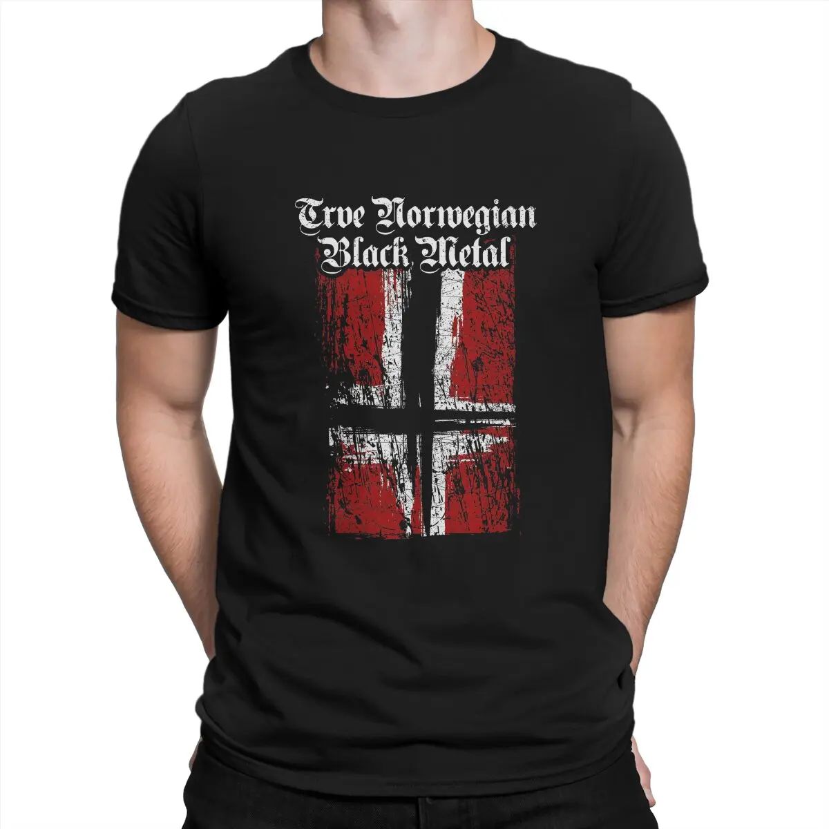 Trve Norwegian Black Metal Men\'s T Shirt Wardruna Casual Tee Shirt Short Sleeve Crewneck T-Shirt Pure Cotton Summer Clothing