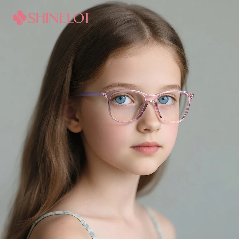 

97789 Blue Light Blocking Glasses for Kids Glasses Candy Color Frame Clear Lens Girl Boy Gaming Children Safety Party Eyewear