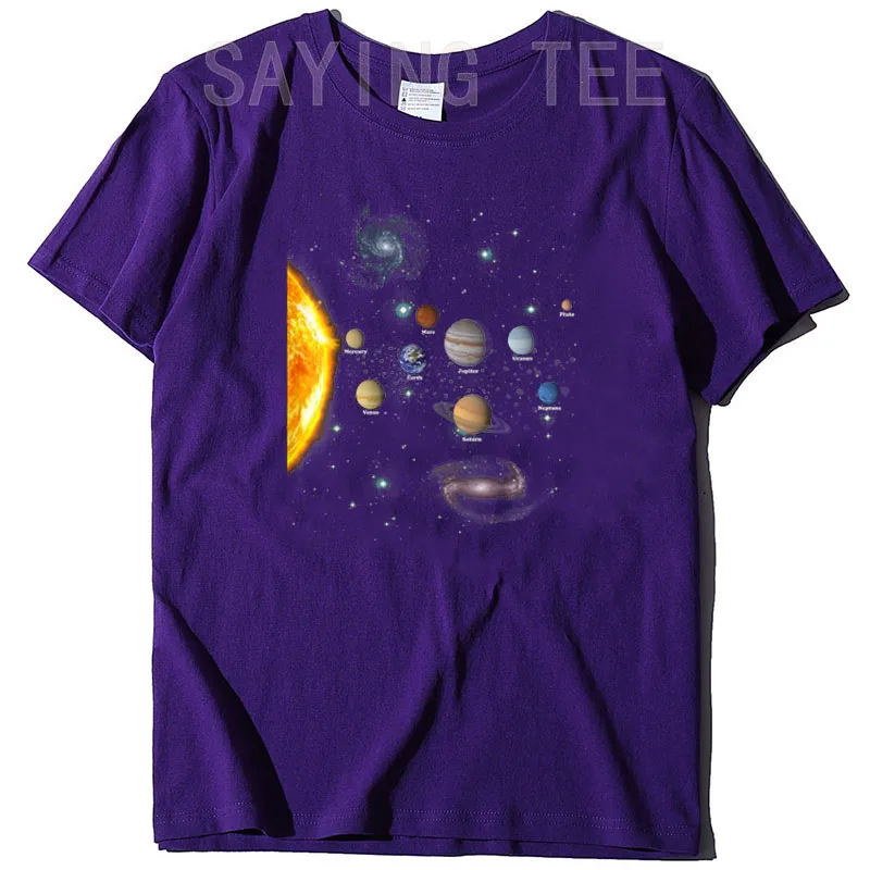 Solar System T Shirt - Boys Girls STEM Kids Realistic Space Tee Funny Science Lover Astronomy Graphic Outfits Fashion Y2k Tops