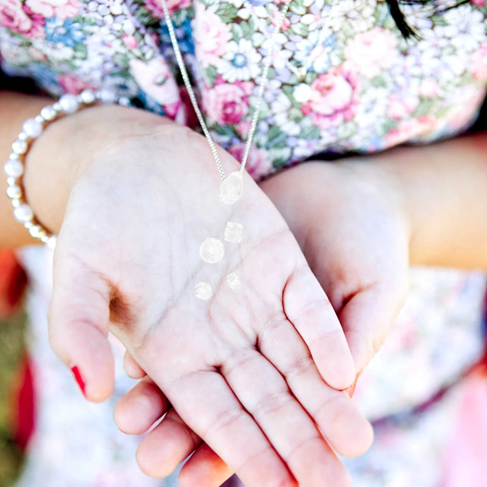 

1000Pcs Crystal Glass Beads Lightweight DIY Beads for Necklace Bracelet Earrings Jewelry Making Bracelet DIY Charms