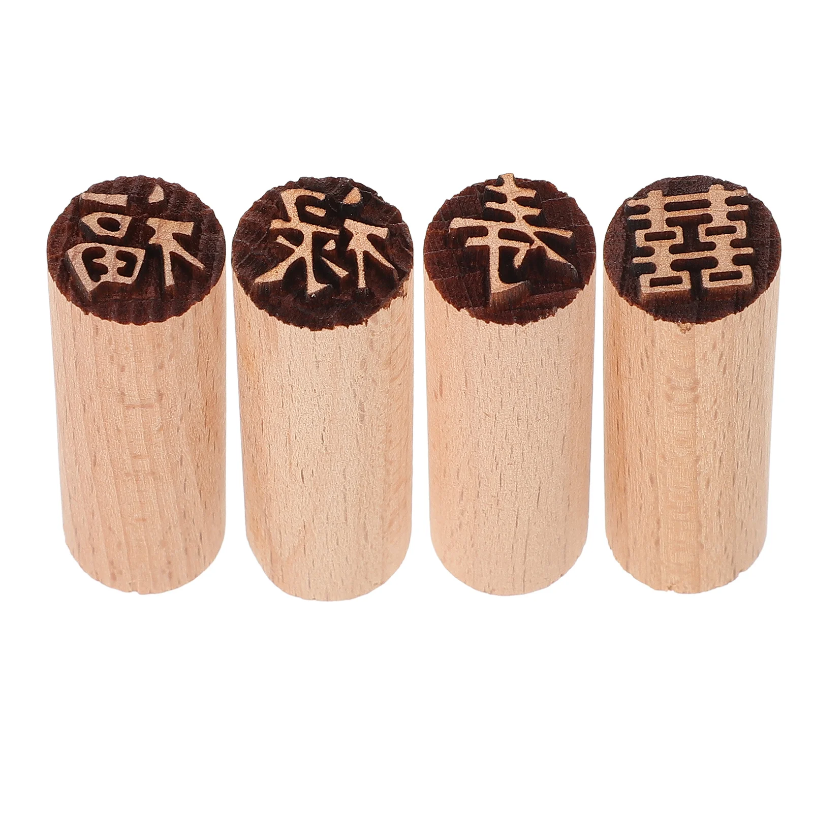 

4 Pcs Moon Cake Stamp Dessert Making Molds Stamps Cookie Moulds Pastries Printing Pastry Baking Stampers Chinese Fudge