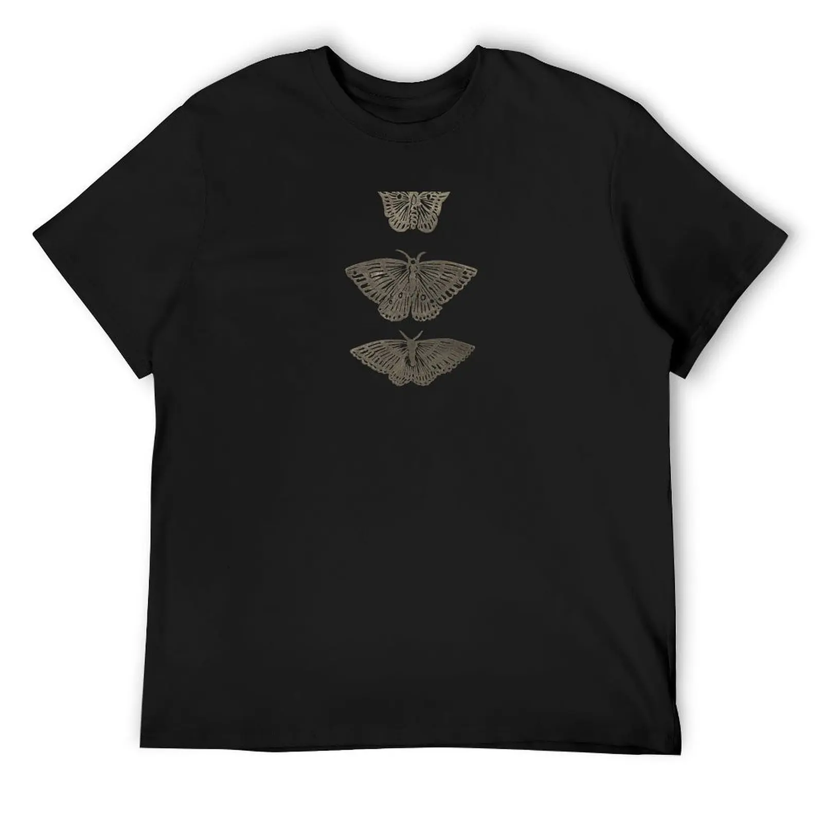 Butterfly Moth Relief Print T-Shirt summer top summer tops mens graphic t-shirts pack