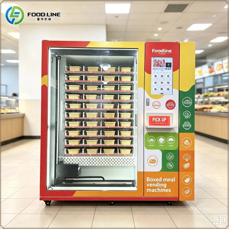 Best Quality Automatic Hot Food Machine for Station Lunch Box Vending Machine FL Customized