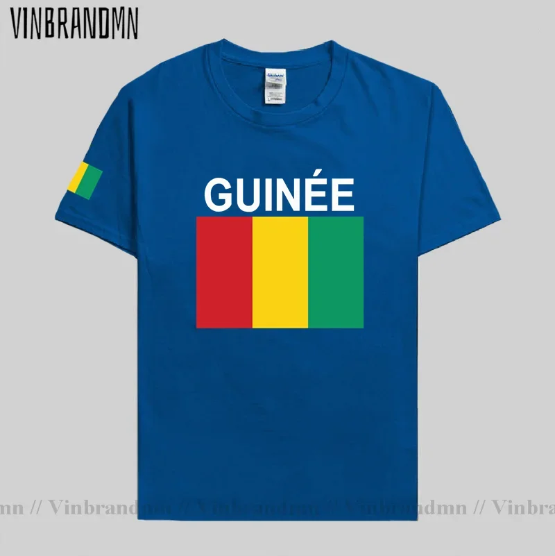 Republic of Guinea GIN Guinean GN men t shirt 2021 jerseys nation tshirt cotton t-shirt clothing tees country flag sporting 02