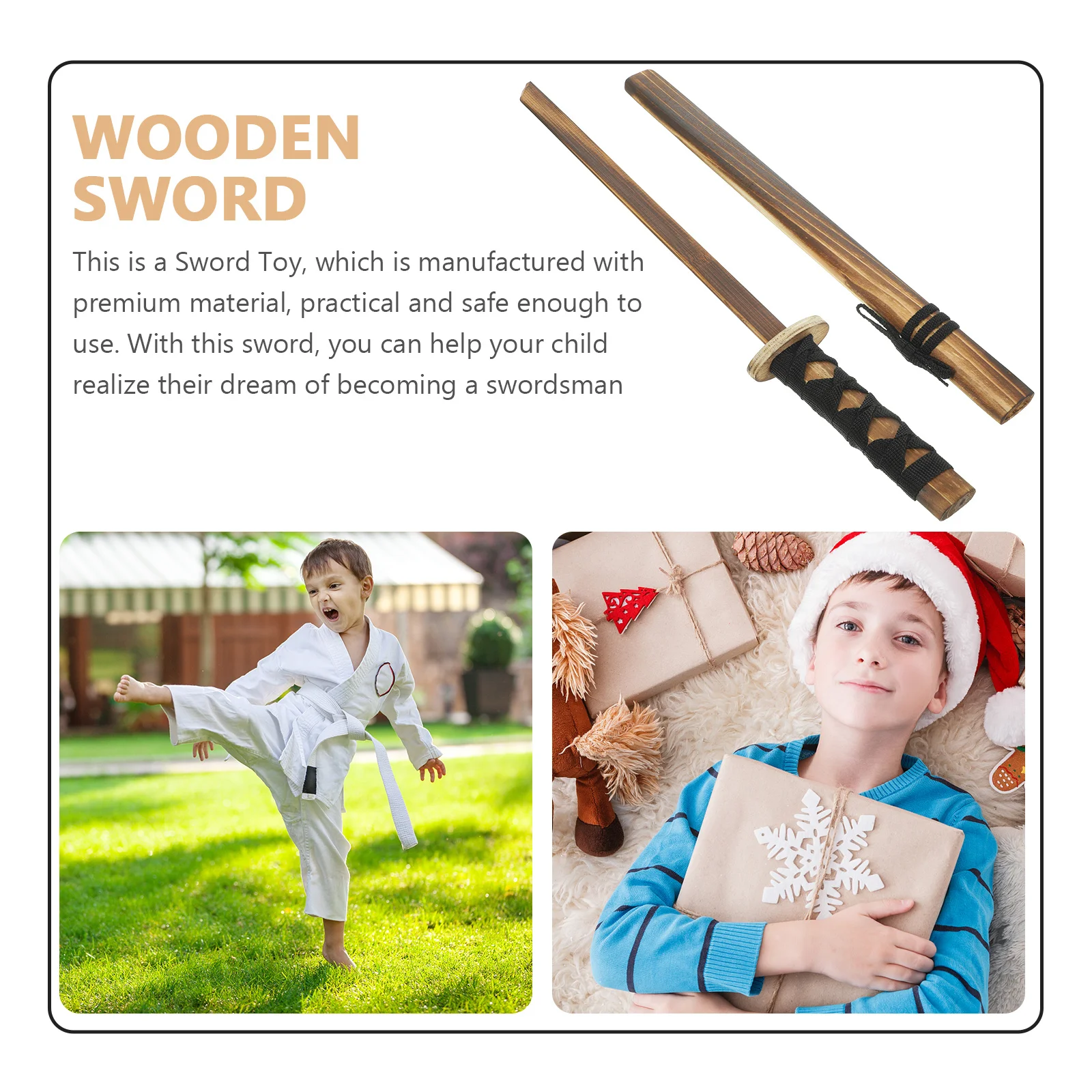 Épée en bois de Style japonais, Cosplay, légère, jeu pour enfants, interactive, Parent-enfant, divertissement en plein air, arrière-cour